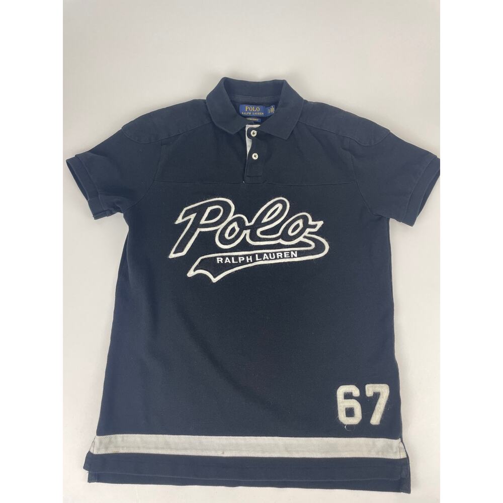 Polo Ralph Lauren Polo Shirt Men’s SP Custom Slim Black Graphic Logi